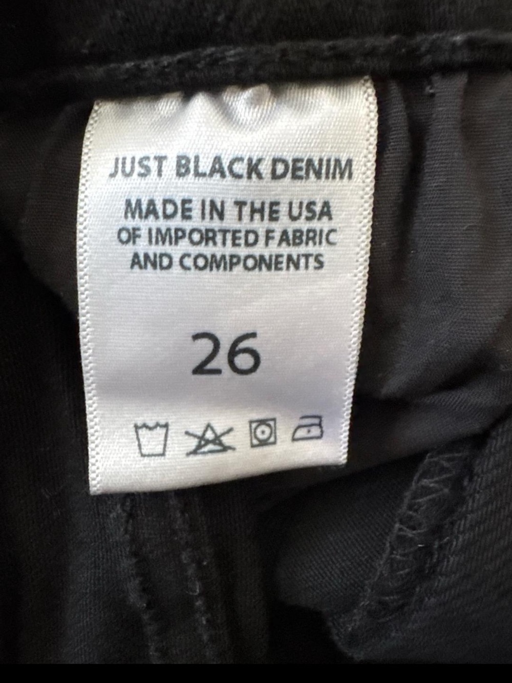 Just Black Denim Scissor Cut Wide Leg Jeans in Washed Black - Picture 4 of 9